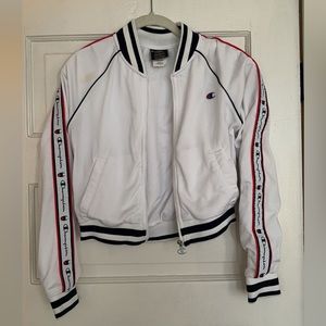 Champion cropped zip up jacket